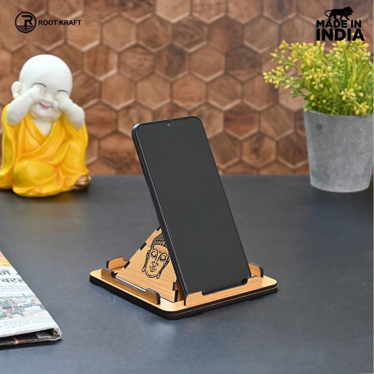 Vastu Pyramid Mobile Stand | Good Luck Vibes | Home & Office Accessories