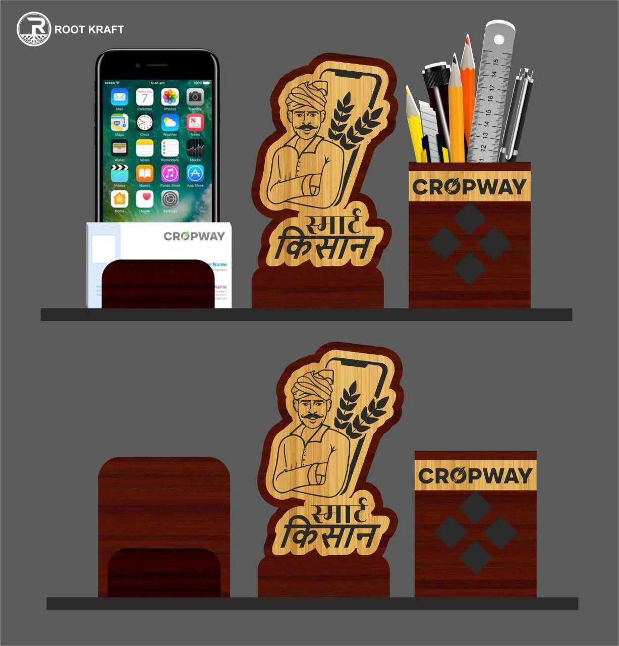 Customize Multi-functional Desk Organizer Set | Eco-friendly Product | Perfect For Corporate gifting