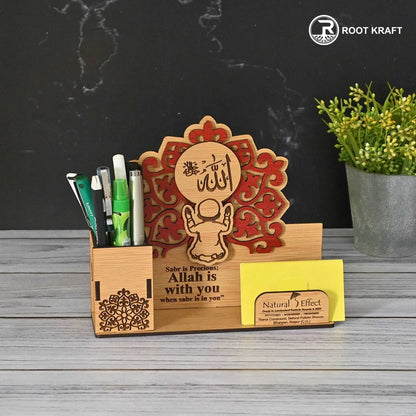 Eco-Friendly Customized Pen Holder With Spacious Visiting Card Holder | Durable Workspace Solution | Perfect For Corporate Gifting