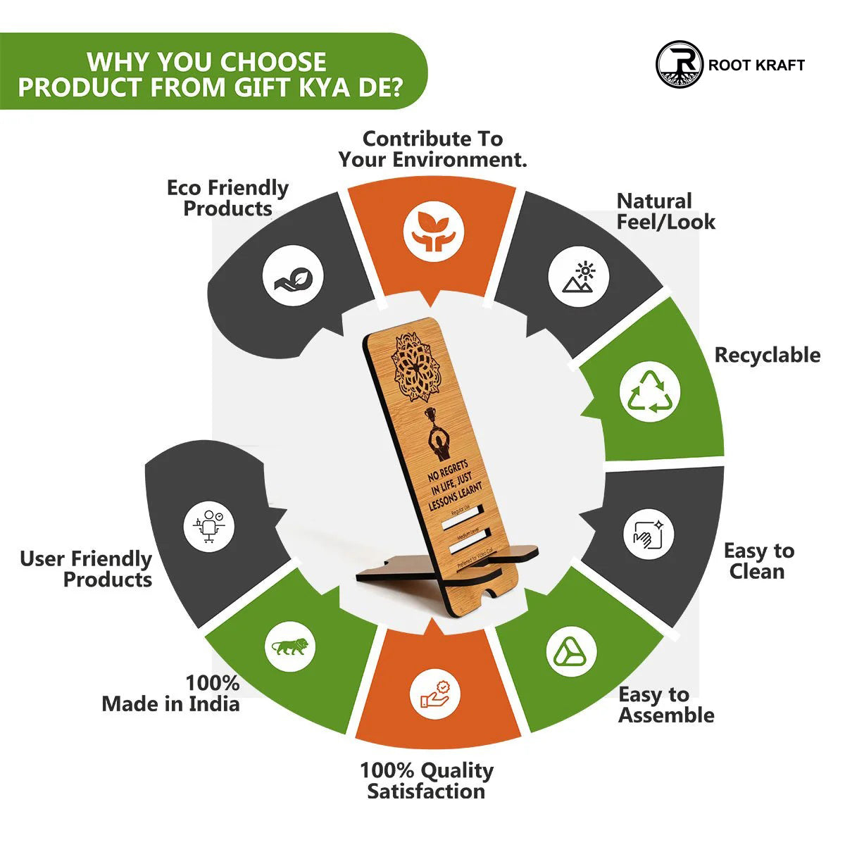 Mobile Stand With 3 Level | Mobile Holder for Table | Compatible with All Mobile Phones