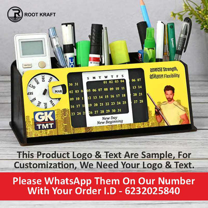 Customize Desk Organizer With Lifetime Calendar | Customized Product For Brand | Corporate Gift