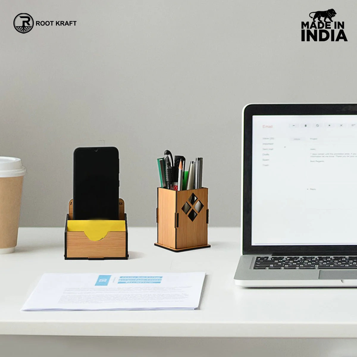 3 in 1 Mobile Stand, Pen Stand and Card Holder | Desk Accessories | Corporate Gifts
