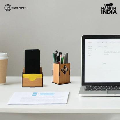 3 in 1 Mobile Stand, Pen Stand and Card Holder | Desk Accessories | Corporate Gifts