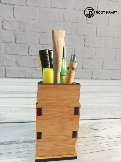 Desk Organizer With Clock | Pen Holder | Corporate Gifts
