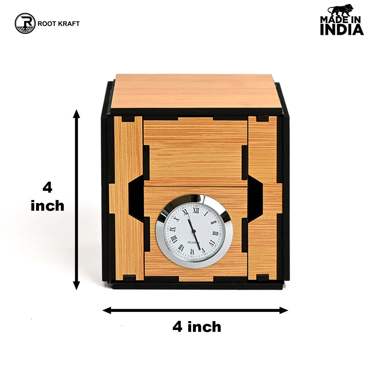 Foldable All in One Office Desk Organizer With Clock, Calendar 2025 & Mobile Stand | Desk Accessories