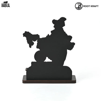 India Map Desk Table Top with Pen Holder & Visiting Card Stand – Showcasing Iconic Places, Pride Animals, and Culture | Patriotic Gifts for Republic Day & Independence Day