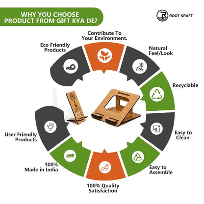 3 Level Portable Laptop Stand with Portable Mobile Holder Combo | Customized Corporate Gifts | Work From Home