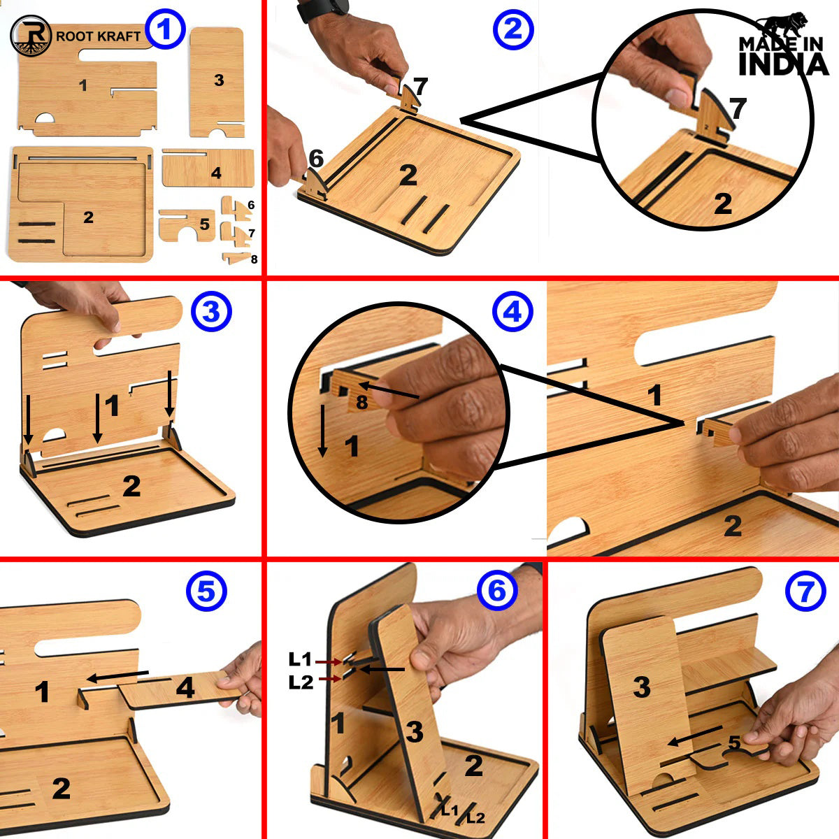 6 in 1 Desk Organizer & Docking Station | Desk Essential