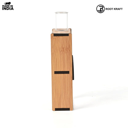 Eco-Friendly Test Tube Planter | Wooden MDF Stand | Indoor Desk Décor & Gifting