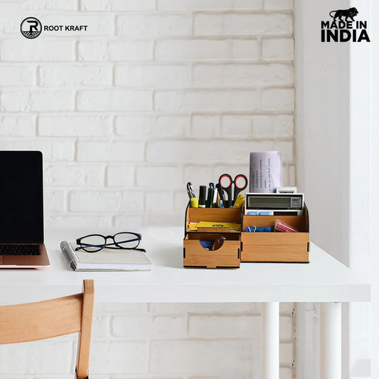 All in One - Multi functional 9 Section Mesh Desk Organizer | Desk Accessories