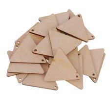 MDF Cutouts | Wooden Cutout For Craft | Pine Wood | Unfinished Tags for Key Chain, Slices Crafts, Xmas, Decorations, Painting | Resin Art Work | MDF Board Cutouts, Triangle- [50pcs- 5x5 cm]