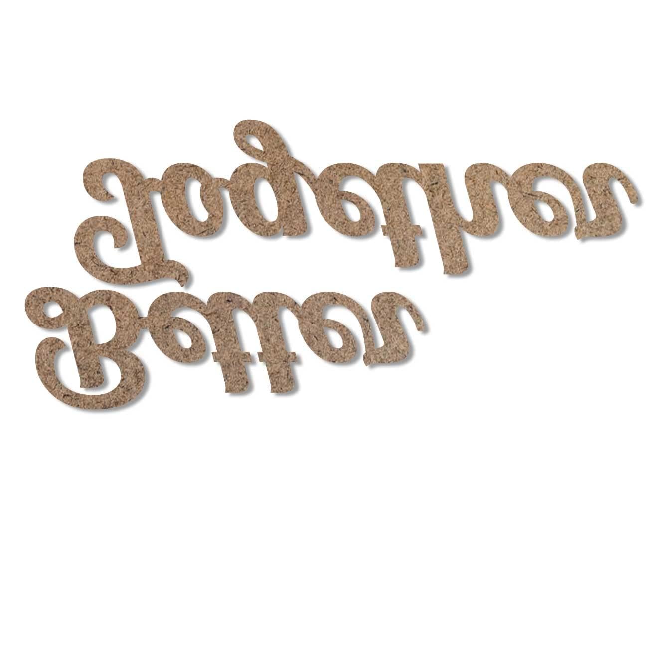 Better Together MDF Plaque Painted Cutout For Wall Décor Ready to Hang Home Décor Wooden Modern Wall Art For Office Decoration Signs with Double-Sided Tape (Black, 9.3x13 Inches)