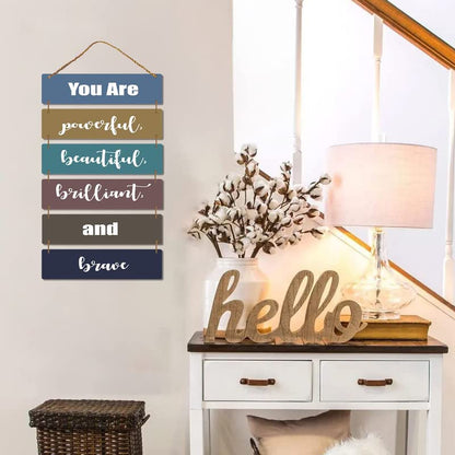 Proxoto Self Confidence Quote Wall Decorative art Pieces | Wall HANGING Best for Living Room | Dining Room | Children Rooms | Bedrooms | Office | Pack of 1 (Black)