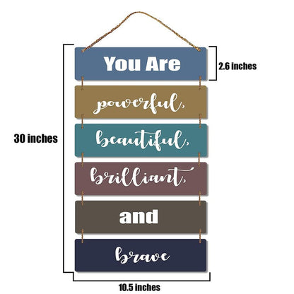 Proxoto Self Confidence Quote Wall Decorative art Pieces | Wall HANGING Best for Living Room | Dining Room | Children Rooms | Bedrooms | Office | Pack of 1 (Black)