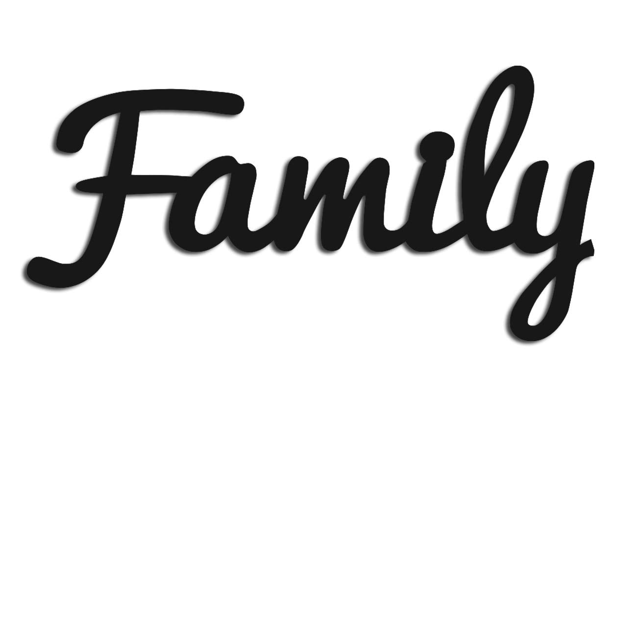 Family MDF Plaque Painted Cutout Ready To Hang Home Décor Wall Art