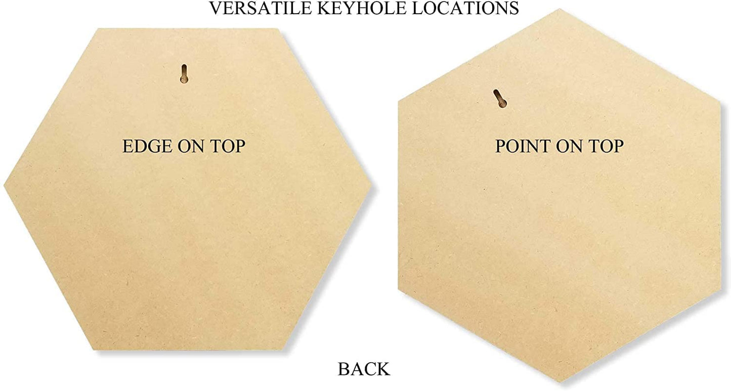 Pack of 2 MDF Board Shapes (12In x 12In) 2.5 mm Unfinished Wooden Shape Art Panel Wood Boards for Crafts DIY Plaque Plank Cutout Blank Sign Tray Artist Painting Board