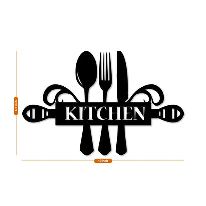 Kitchen MDF Wall Plaque Ready to Hang Home Décor, Decorative Hangings for Wall Decoration (Size - 6.5 X 10 Inches)