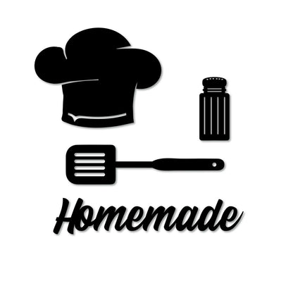 Kitchen Theme Shape MDF Plaque Painted Cutout Ready to Hang Home & Wall Décor, Decorative MDF Plaque for Decoration (6.4x8,4x2,2.7x10.5 & 2.3 x 12 Inch, 4 Pcs)
