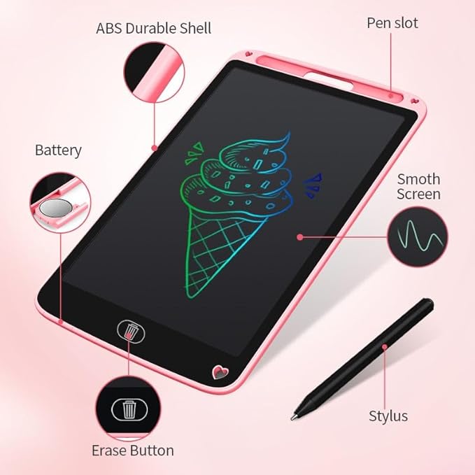 8.5 inch LCD Writing Tablet for Kids Digital Magic Slate, Electronic Note Pad, Scribble Doodle Drawing Rough Pad, Best Birthday Gift for Boys & Girls