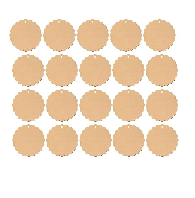 Pine MDF Cutouts Unfinished Tags for Key Chain