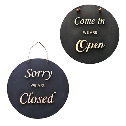 Open & Closed Board Signage for Shop, Office, Restaurant and Hotel Door Hanging