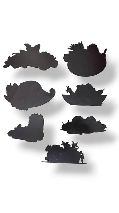 Vegetables Theme Wooden Fridge Magnets (Set of 7_2mm Thickness)