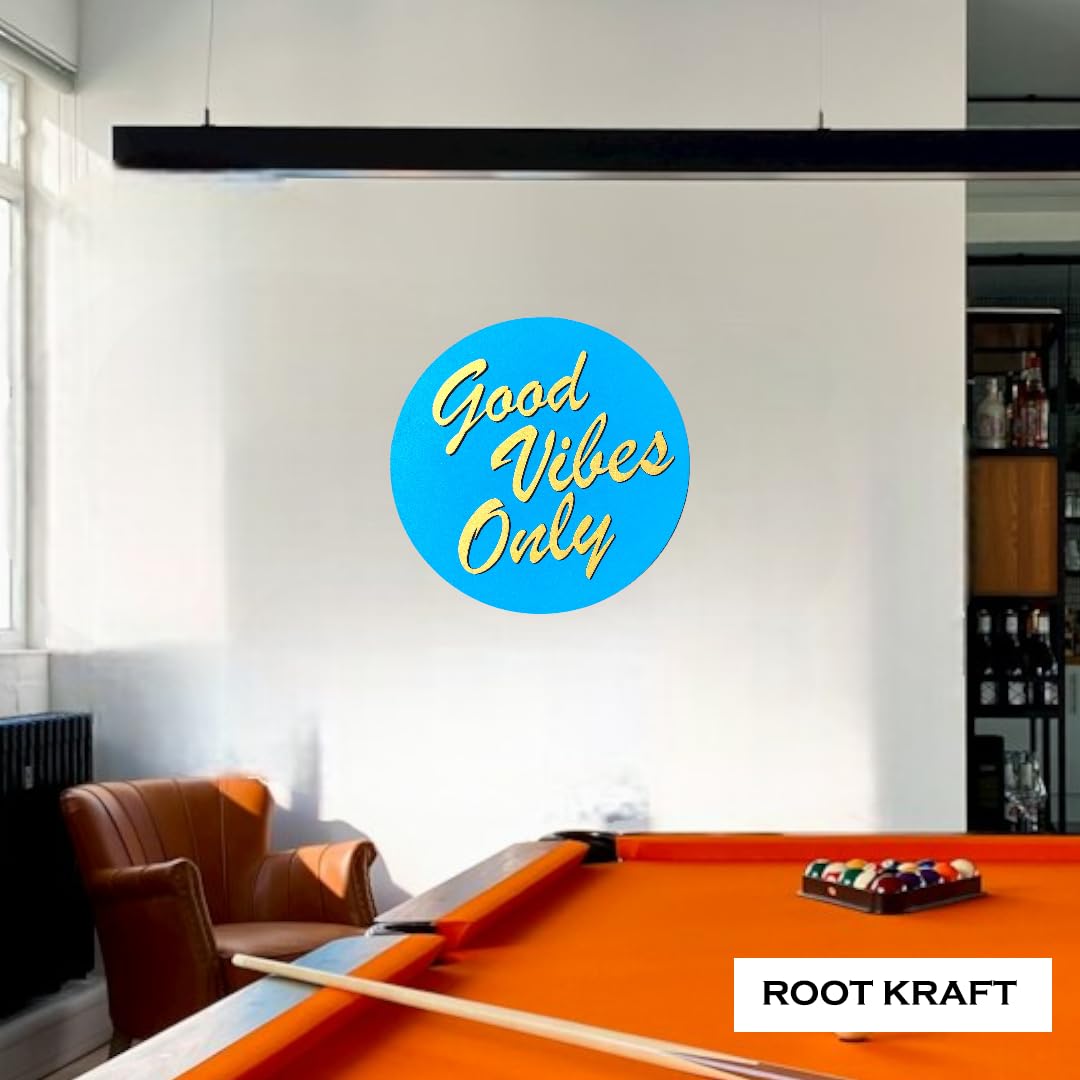 Good Vibes Only Wall Hanging for Home | Home Decoration Items | Pine Wood Wall Hangings | Art Piece For Home Decor
