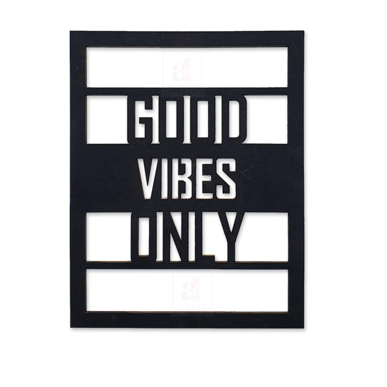 Good Vibes Only MDF Plaque Painted Cutout Ready to Hang Home Décor, Wall Décor, Wall Art