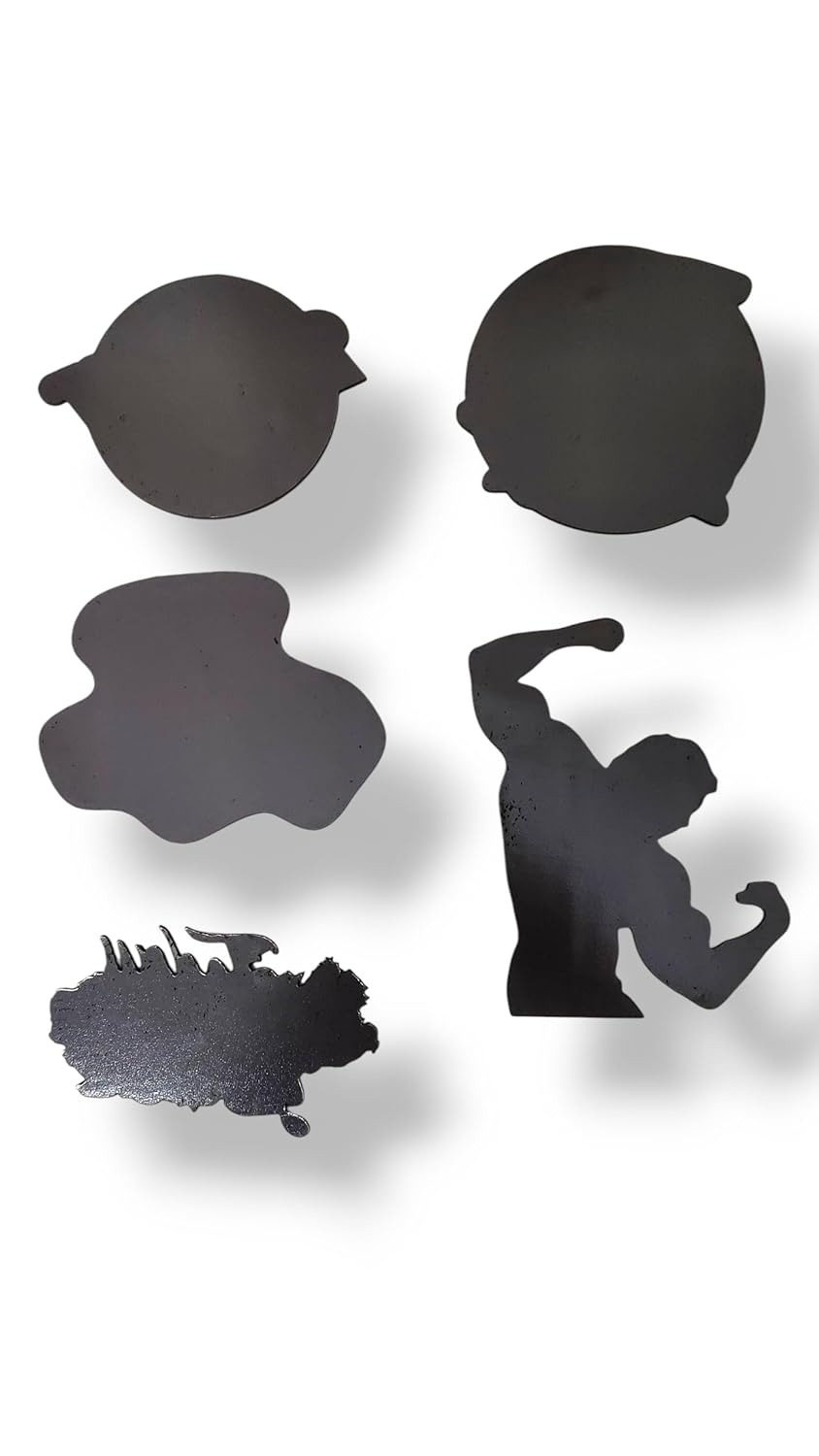 Motivational Theme Wooden Fridge Magnets (Set of 5_2mm Thickness)