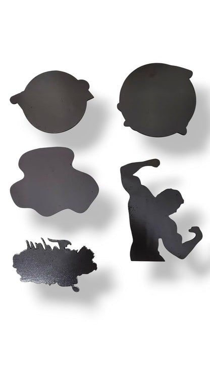 Motivational Theme Wooden Fridge Magnets (Set of 5_2mm Thickness)