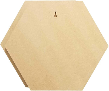 Pack of 2 MDF Board Shapes (12In x 12In) 2.5 mm Unfinished Wooden Shape Art Panel Wood Boards for Crafts DIY Plaque Plank Cutout Blank Sign Tray Artist Painting Board