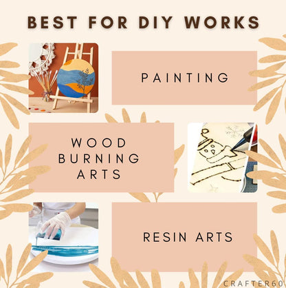 Pack of 2 MDF Board Shapes (12In x 12In) 2.5 mm Unfinished Wooden Shape Art Panel Wood Boards for Crafts DIY Plaque Plank Cutout Blank Sign Tray Artist Painting Board