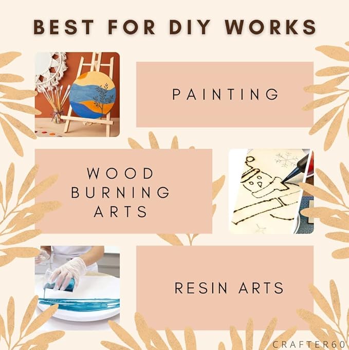 Wooden Shape Art Panel Wood Boards for Crafts DIY Plaque Plank Cutout Blank Sign Tray Artist Painting Board