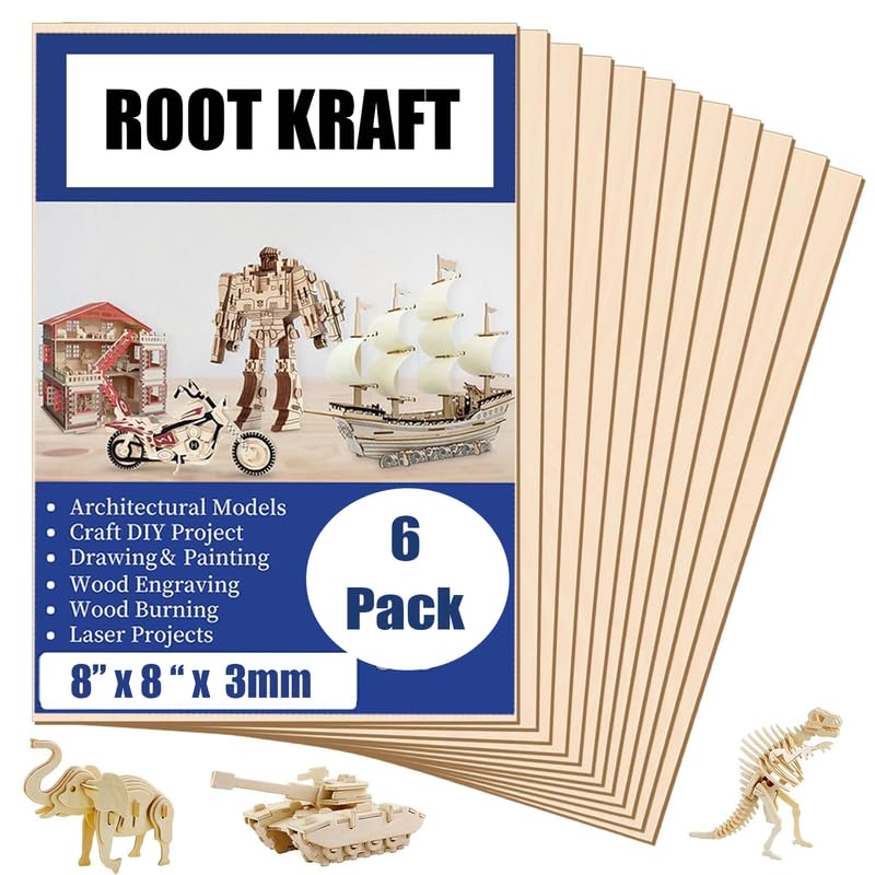 MDF Sheets for Laser Cutting, Thin MDF Board Unfinished for Crafts, DIY Architectural Models Making, Engraving, Burning Product