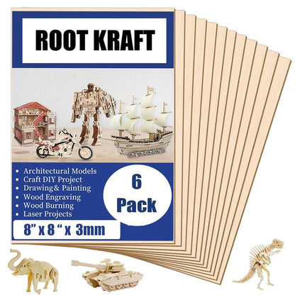 MDF Sheets for Laser Cutting, Thin MDF Board Unfinished for Crafts, DIY Architectural Models Making, Engraving, Burning Product