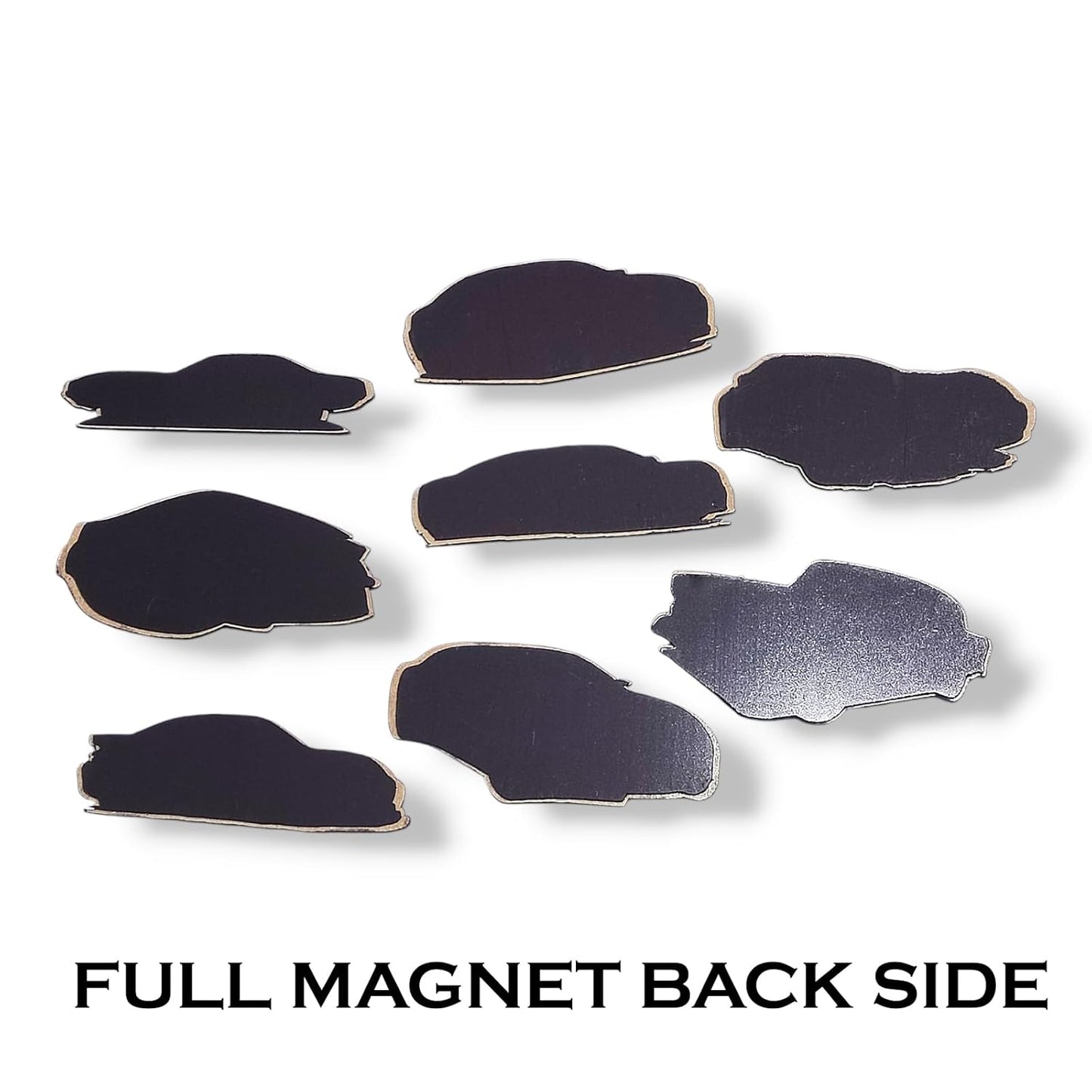 Car Theme Wooden Fridge Magnets (Set of 8_2mm Thickness)