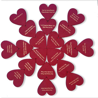 ROOT KRAFT Love Message Box Wooden | 10 reasons I Love You | Romantic | for girlfriend | boyfriend | husband | Wife | Fiancee | Valantine Gift.