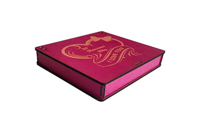 ROOT KRAFT Love Message Box Wooden | 10 reasons I Love You | Romantic | for girlfriend | boyfriend | husband | Wife | Fiancee | Valantine Gift.