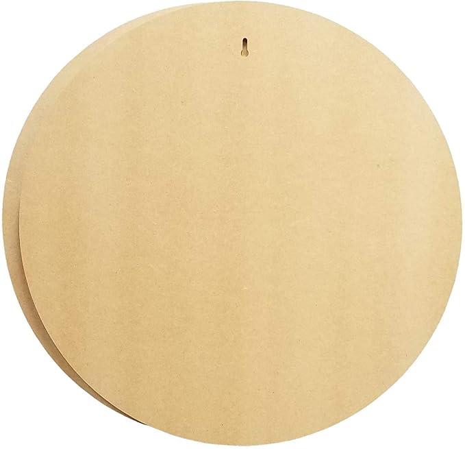 Pack of 2 MDF Board Shapes (12In x 12In) 2.5 mm Unfinished Wooden Shape Art Panel Wood Boards for Crafts DIY Plaque Plank Cutout Blank Sign Tray Artist Painting Board