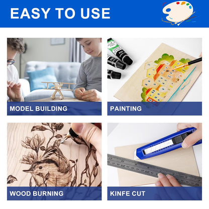 MDF Sheets for Laser Cutting, Thin MDF Board Unfinished for Crafts, DIY Architectural Models Making, Engraving, Burning Product