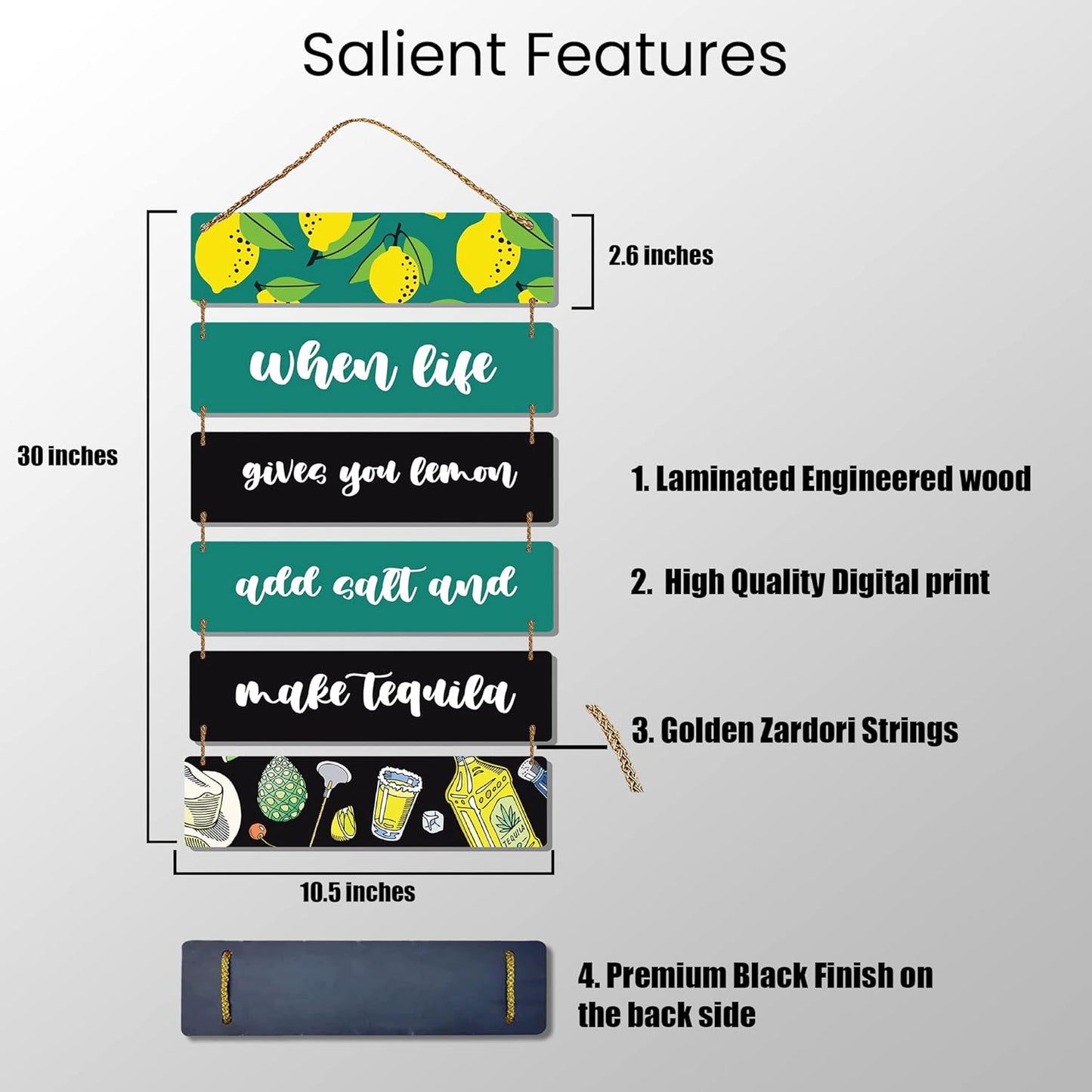 Sehaz Artworks Wooden Wall Hangings | Home Décor Items | Home Decoration Items - 6-0009