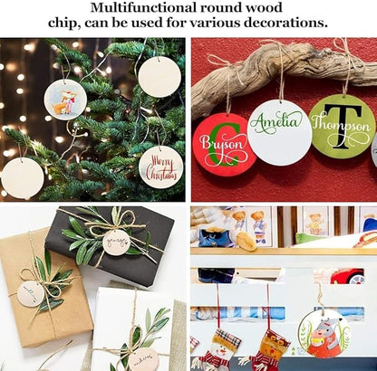 Pine MDF Cutouts Unfinished Tags for Key Chain