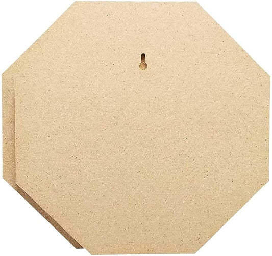 Pack of 2 MDF Board Shapes (12In x 12In) 2.5 mm Unfinished Wooden Shape Art Panel Wood Boards for Crafts DIY Plaque Plank Cutout Blank Sign Tray Artist Painting Board