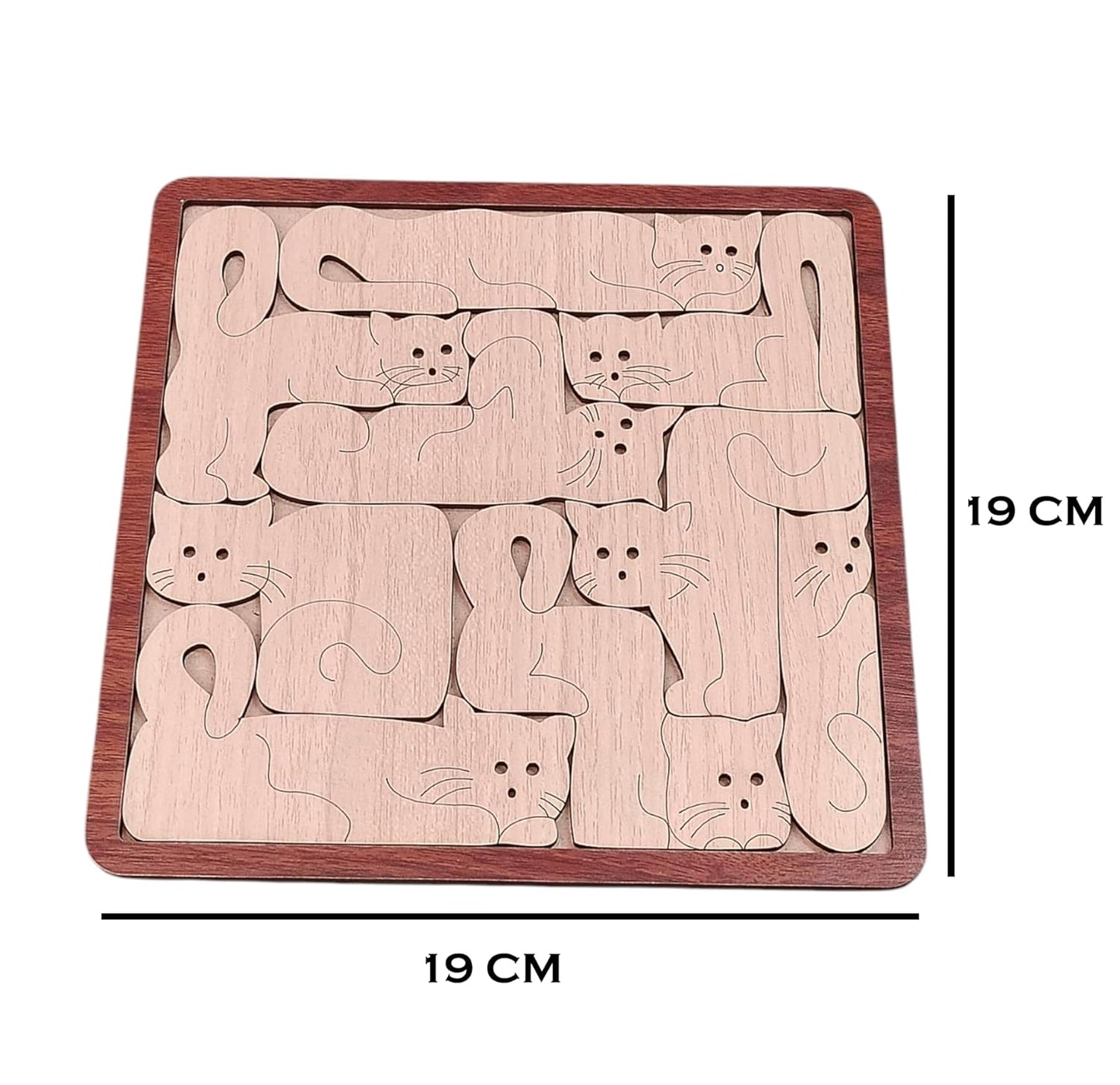ROOT KRAFT Wooden Texture Animal Puzzle for Kids | Educational Toys Animal Puzzle Game for Kids (Texture Puzzle 1)
