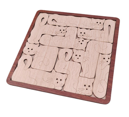 ROOT KRAFT Wooden Texture Animal Puzzle for Kids | Educational Toys Animal Puzzle Game for Kids (Texture Puzzle 1)