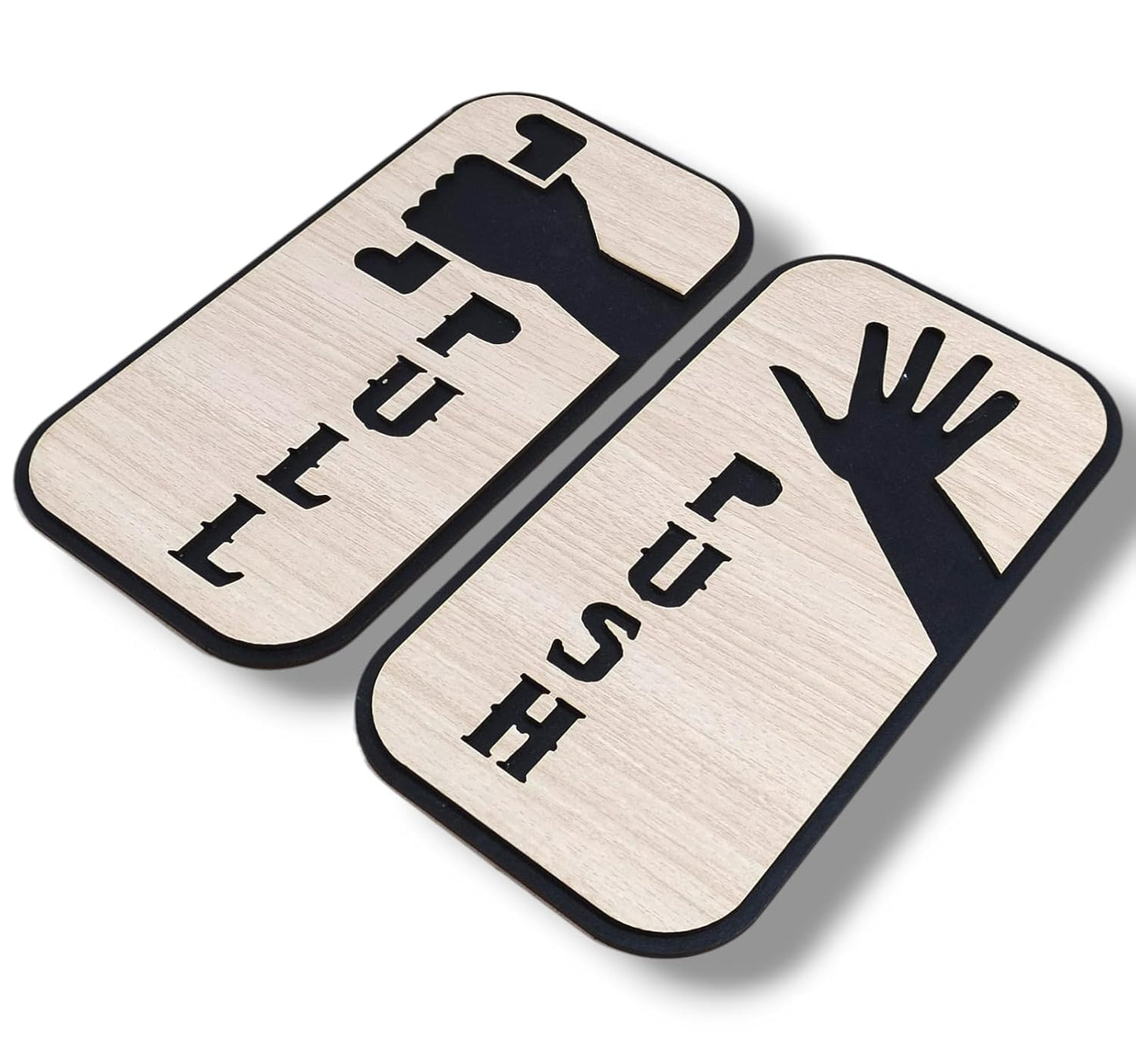 Push Pull Sign with Self Adhesive Sticker for Door | Door Sign Sticker for Office, Stores, Cafe, Hotel, Restaurant, Business & Shop Visit the ROOT KRAFT Store