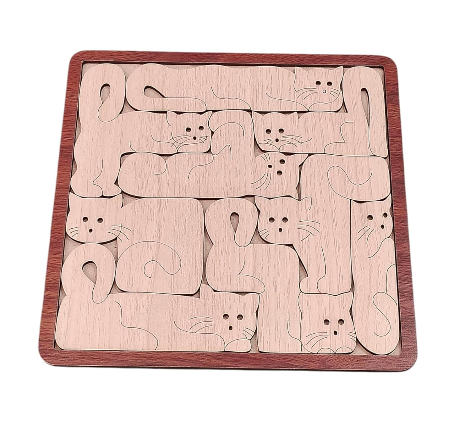 ROOT KRAFT Wooden Texture Animal Puzzle for Kids | Educational Toys Animal Puzzle Game for Kids (Texture Puzzle 1)
