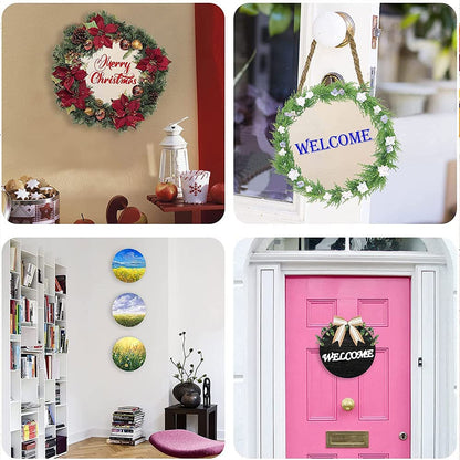 Wooden Shape Art Panel Wood Boards for Crafts DIY Plaque Plank Cutout Blank Sign Tray Artist Painting Board