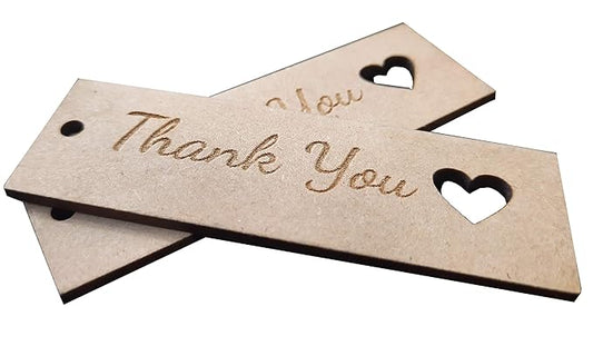 WoodWork Thank You Tag (Pack of 50)