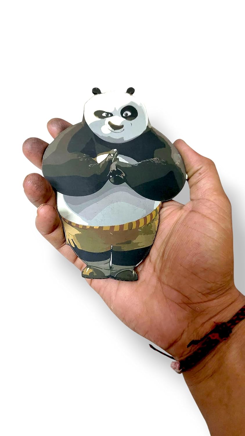 Panda Theme Wooden Fridge Magnets (Set of 6_2mm Thickness)